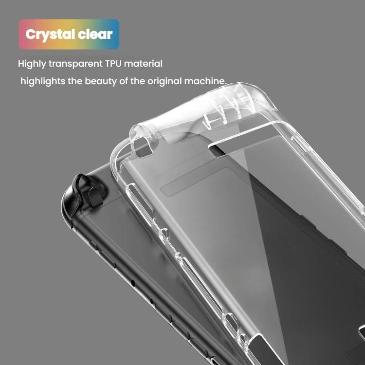 For Nintendo Switch 2 TPU Transparent One-piece Case Anti-Slip Full-Body Protective Cover