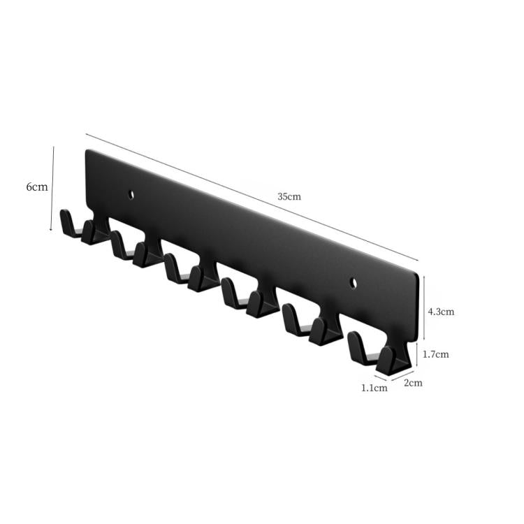 1pc Corridor Metal 6 Hooks Key Wall Hanger