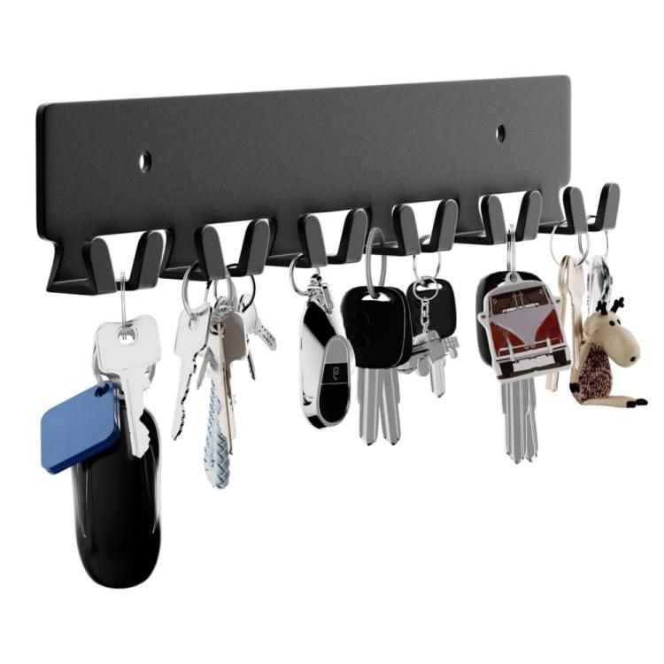 1pc Corridor Metal 6 Hooks Key Wall Hanger