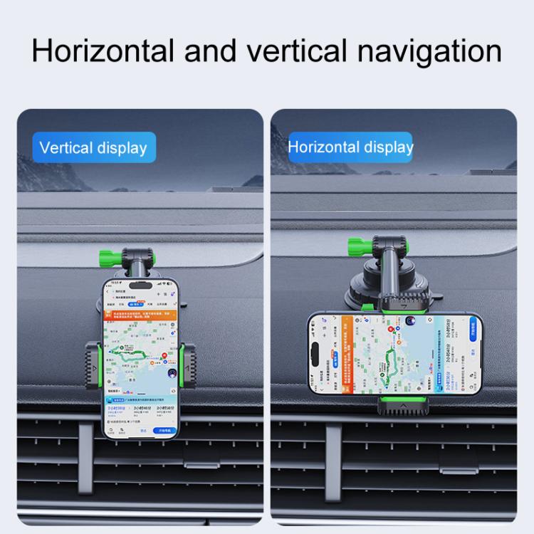 Car Powerful Suction Cup Cell Phone Holder Front Glass Navigation Mount