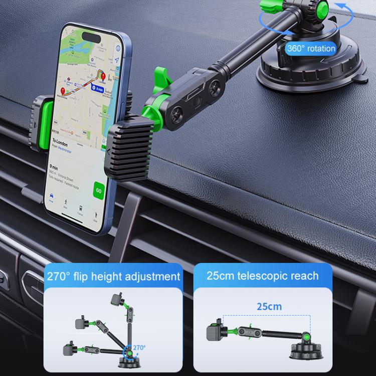Car Powerful Suction Cup Cell Phone Holder Front Glass Navigation Mount