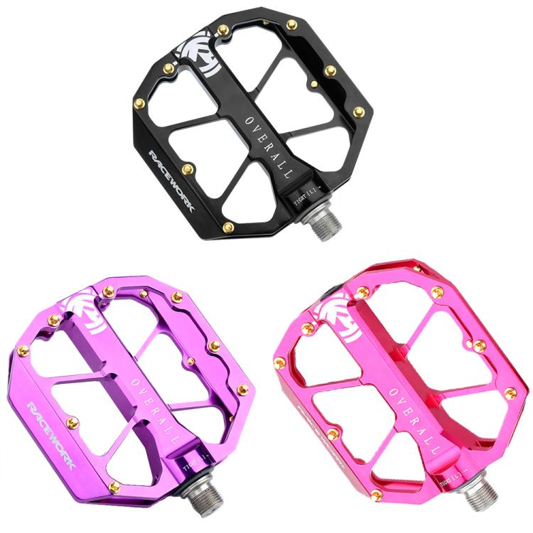 RACEWORK D029 CNC Triple Bearing Hollow Anti-slip Bicycle Pedals