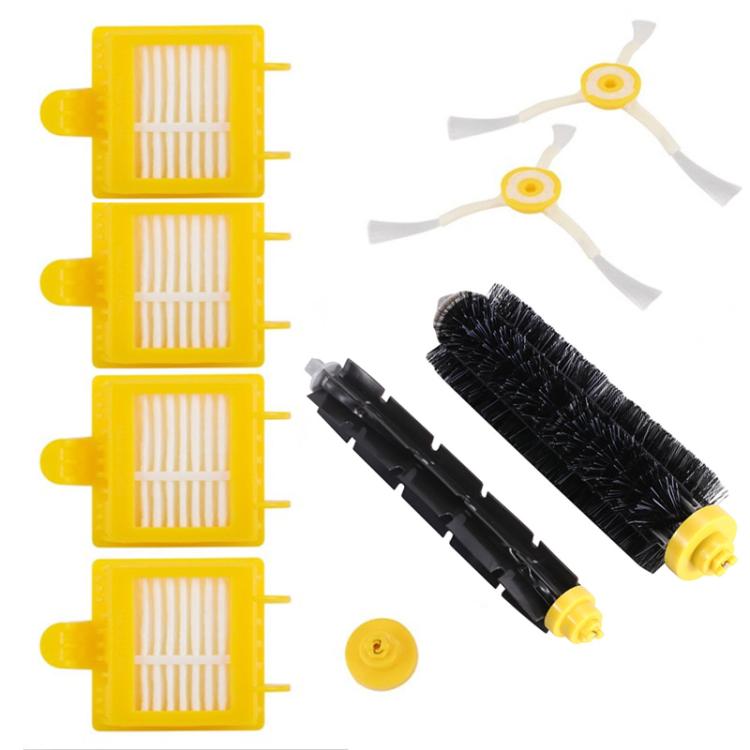 For IRobot Roomba 700/780 Series Sweeping Robot Accessories 4 HEPA Filter +2 Side Brush +1pair Main Brush
