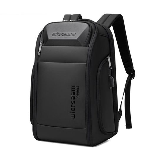 Wiersaam Men Waterproof Anti-Theft Business Backpack Travel Laptop Bag With USB Charging Port & Password Lock