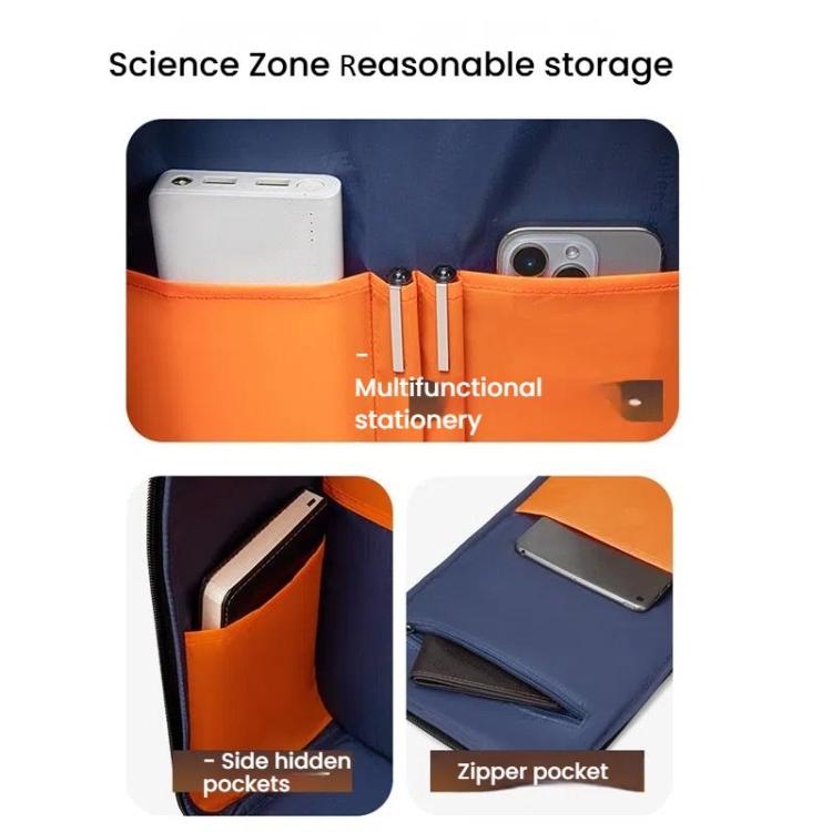 Wiersaam Men Waterproof Anti-Theft Business Backpack Travel Laptop Bag With USB Charging Port & Password Lock