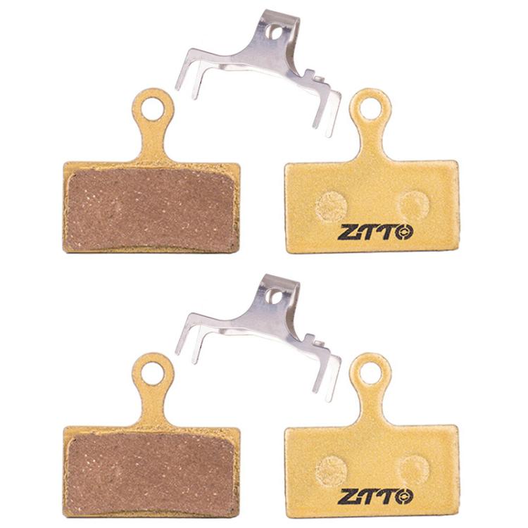 2pairs ZTTO Mountain Bike Full Metal Copper Base Lining Oil Disc Block Brake Pad