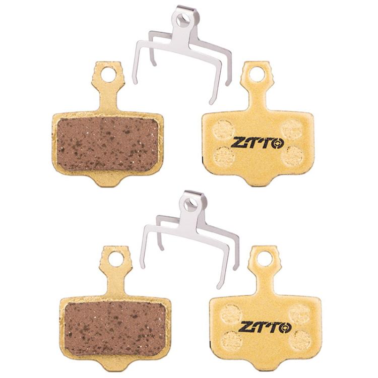 2pairs ZTTO Mountain Bike Full Metal Copper Base Lining Oil Disc Block Brake Pad