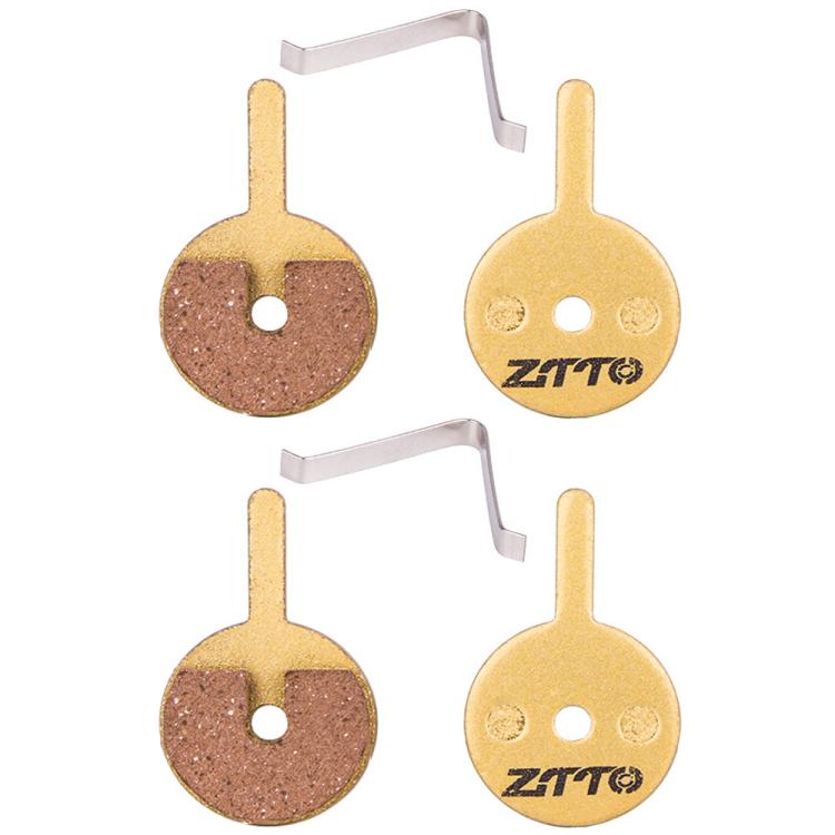 2pairs ZTTO Mountain Bike Full Metal Copper Base Lining Oil Disc Block Brake Pad