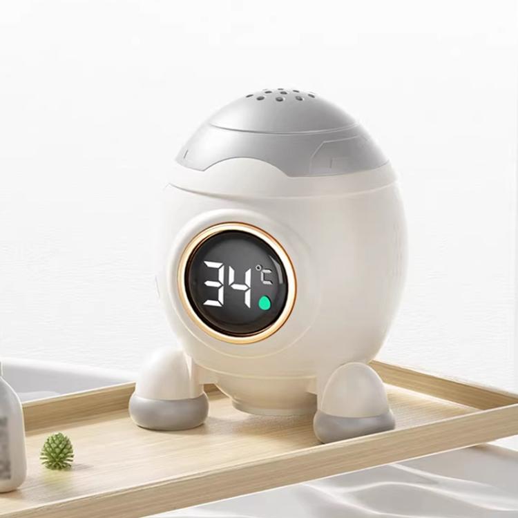 LED Screen IPX9 Waterproof Baby Bath Smart Electronic Thermometer, Rocket, Astronaut, Space UFO