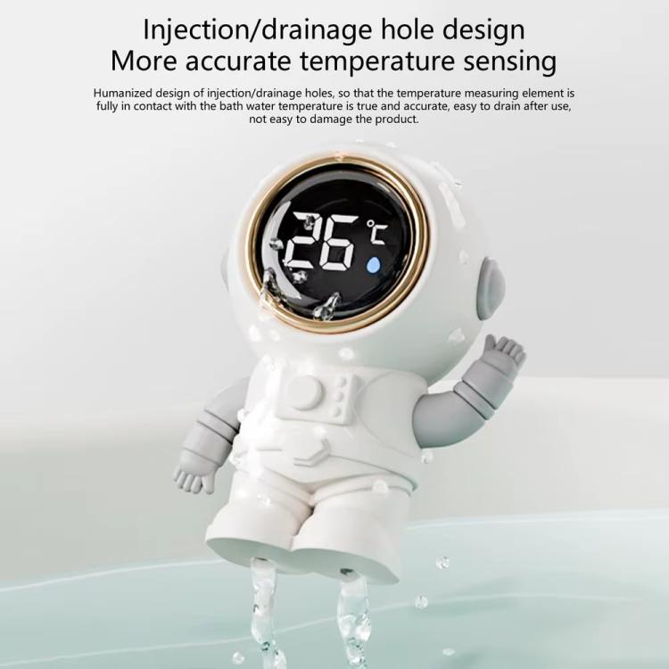 LED Screen IPX9 Waterproof Baby Bath Smart Electronic Thermometer, Rocket, Astronaut, Space UFO
