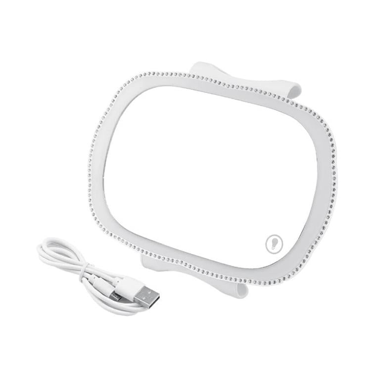 Car Passenger Sun Visor LED Light Makeup Mirror