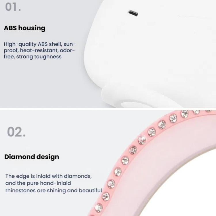 Car Passenger Sun Visor LED Light Makeup Mirror