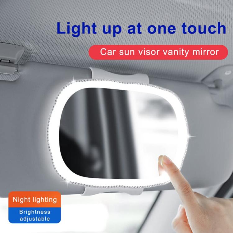 Car Passenger Sun Visor LED Light Makeup Mirror