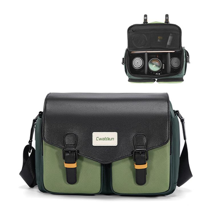 Shoulder Camera Bag Multi-functional Casual Color Clash Lightweight Storage Bag