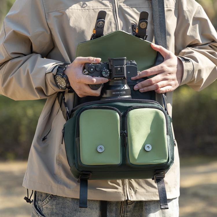 Shoulder Camera Bag Multi-functional Casual Color Clash Lightweight Storage Bag