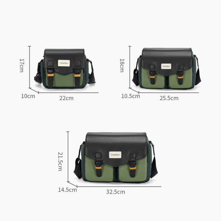 Shoulder Camera Bag Multi-functional Casual Color Clash Lightweight Storage Bag