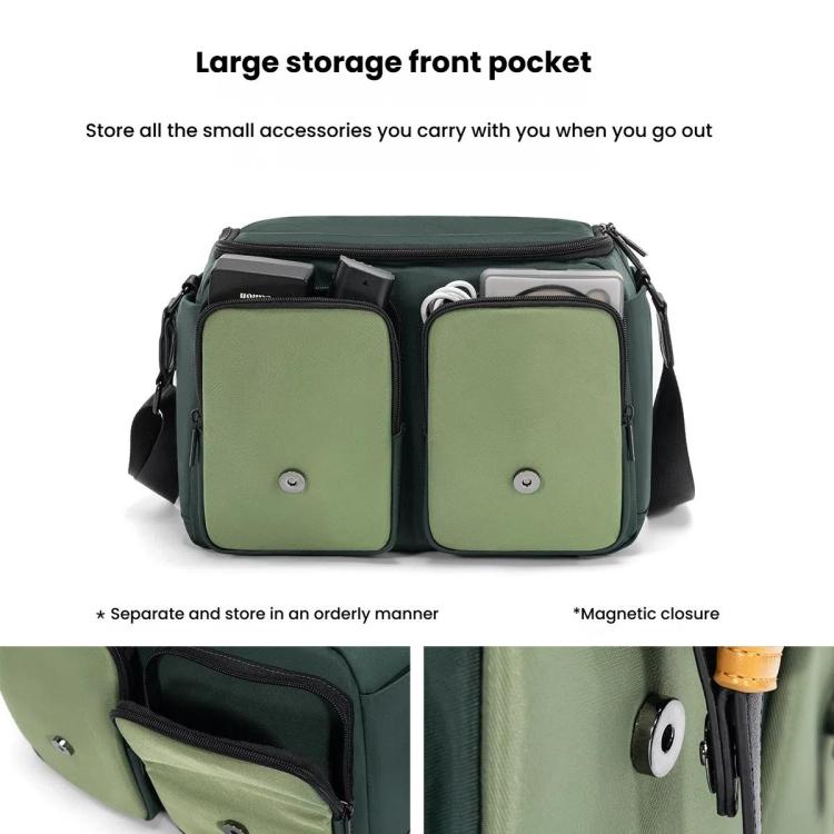 Shoulder Camera Bag Multi-functional Casual Color Clash Lightweight Storage Bag