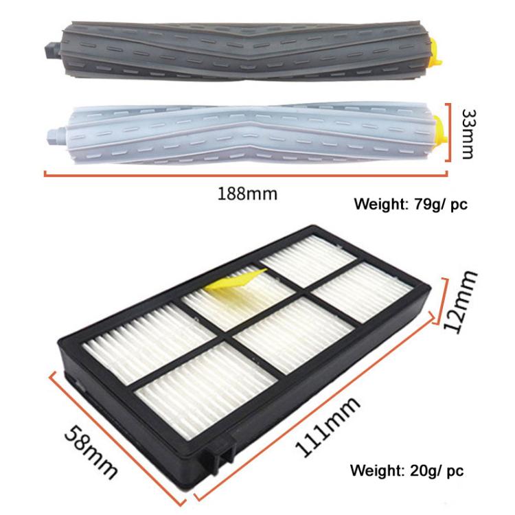 For IRobot Roomba 800/900 Series Vacuum Cleaner Accessories Main Brush Filter Side Brush