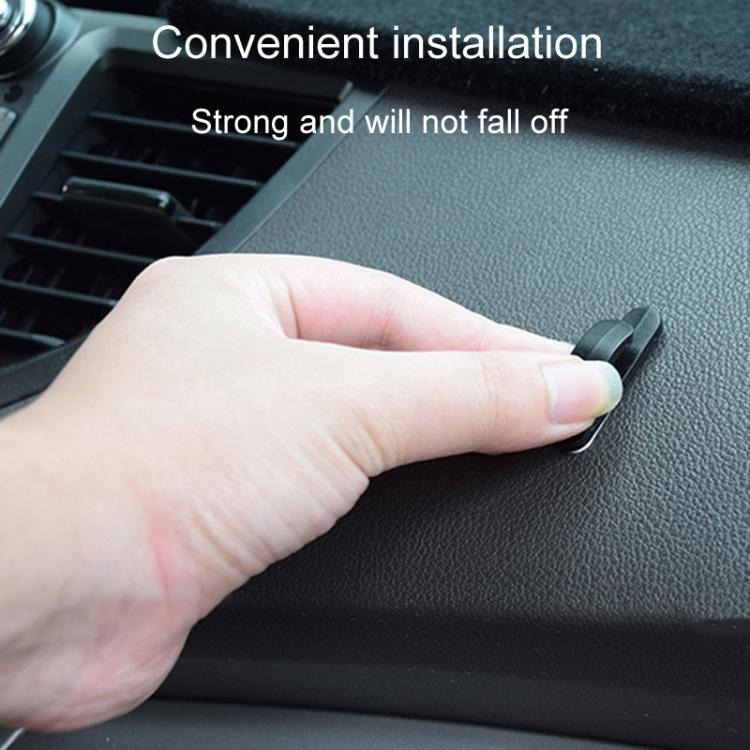 4pcs / Set Multifunctional Simple Hidden Car Seat Sticky Hooks