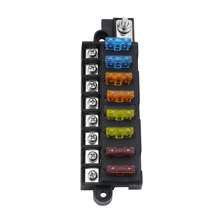 Automotive 8-way Fuse Box Terminal Block With Transparent Cover
