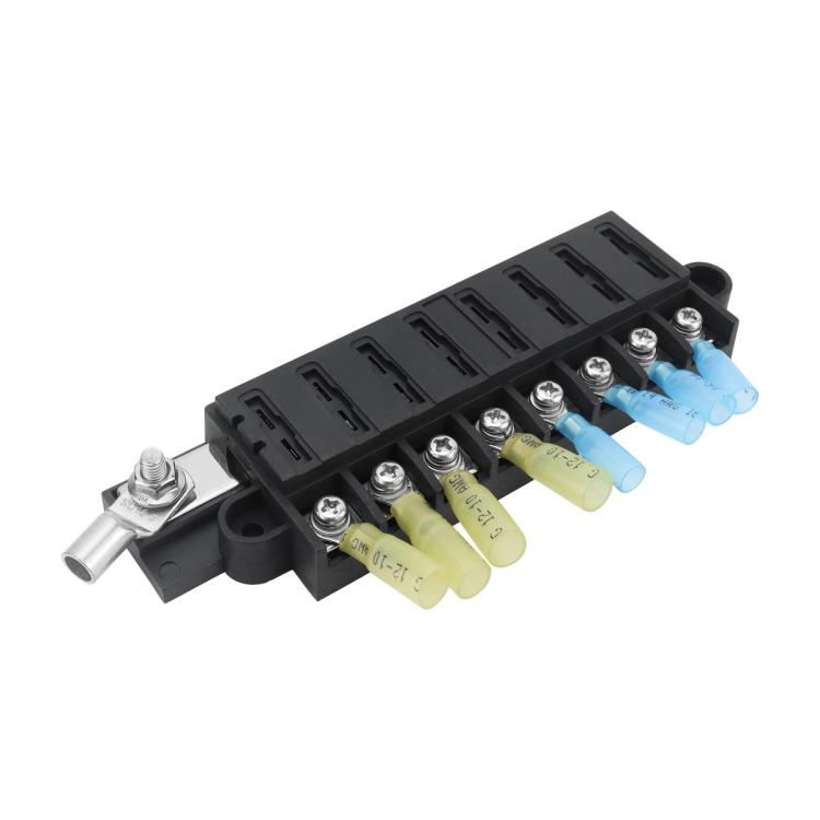 Automotive 8-way Fuse Box Terminal Block With Transparent Cover