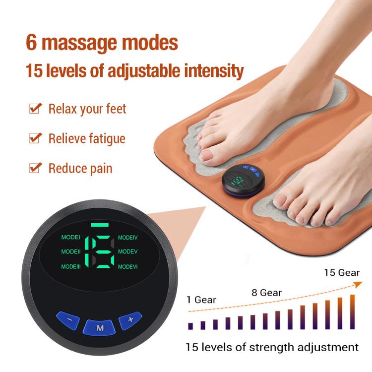 EMS Smart 6-mode 15-level 3D Foot Massage Pad Microcurrent Foot Massager
