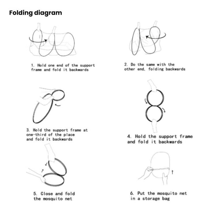 Camping Outdoor Gathering Mosquito Net Free Installation Portable Travel Encrypted Mesh Anti-mosquito Tent