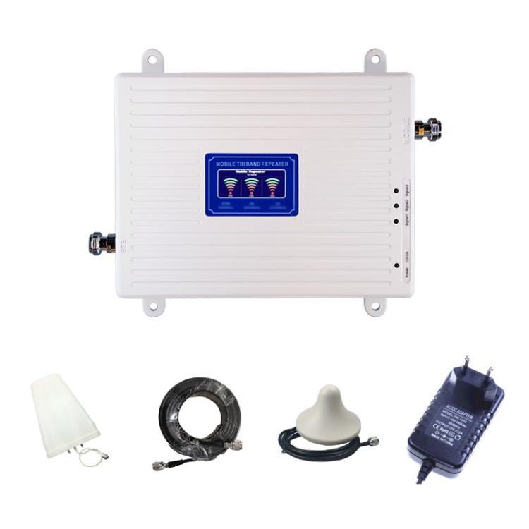 Triple-Band 900/1800/2100 Mobile Phone Signal Reception Booster Amplifier
