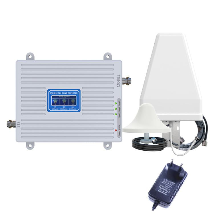 Triple-Band 900/1800/2100 Mobile Phone Signal Reception Booster Amplifier