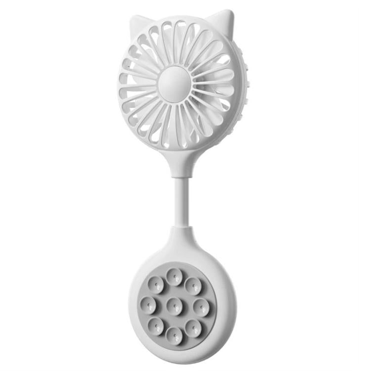 Mini Suction Cup Fan USB Rechargeable Desktop Portable Folding Fan
