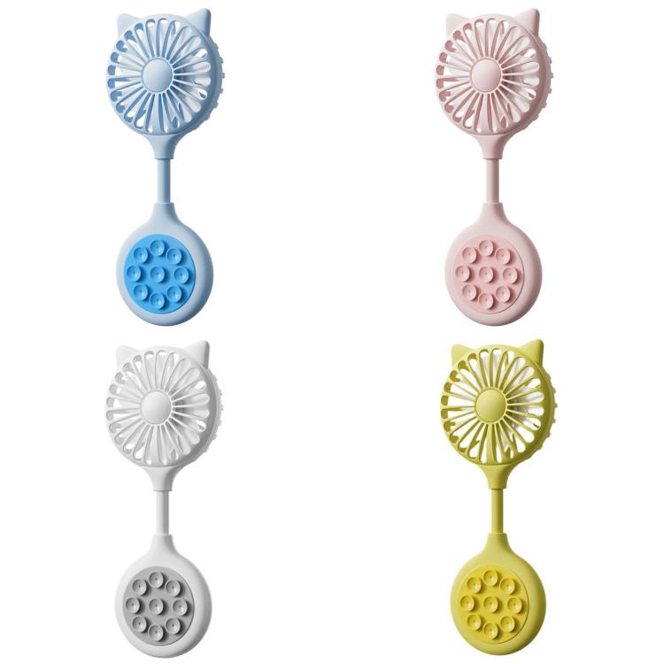 Mini Suction Cup Fan USB Rechargeable Desktop Portable Folding Fan