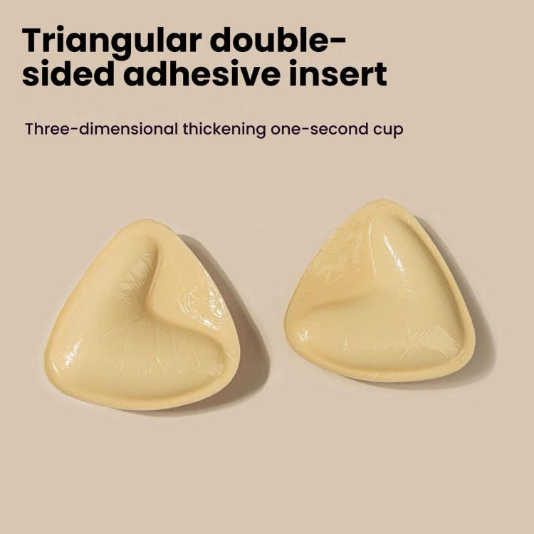 Double-Sided Silicone Thickened Inserts Gather Triangle Breast Pads