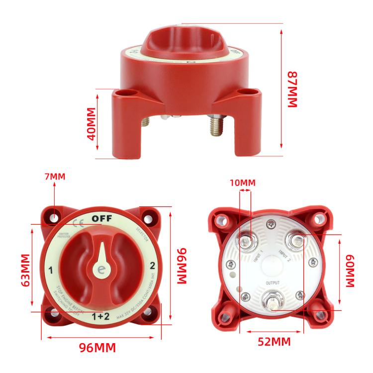 RV Yacht Blue Ocean HD Series Power Battery Power Off Switch