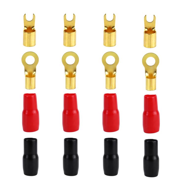 Car Audio Modification Brass Terminal Insulation Soft Sheath Set