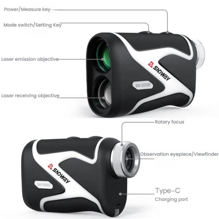 Handheld OLED Rangefinder Telescope Golf Rangefinder