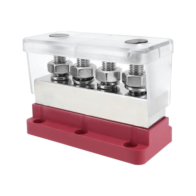 600A RV Yacht Copper Bolt 4 Stud Heavy Duty Busbar Terminal