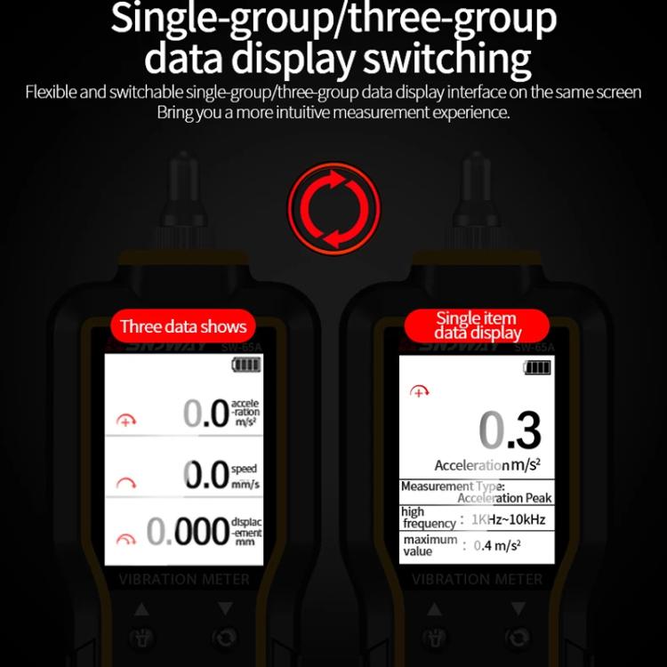Digital Vibrometer Motor Fault Vibration Detector Vibration Pen