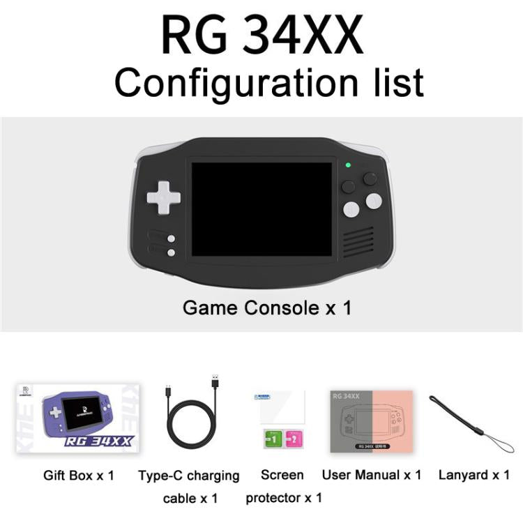 ANBERNIC RG 34XX Handheld Game Console Classic Retro Wireless WIFI Video Gaming Player