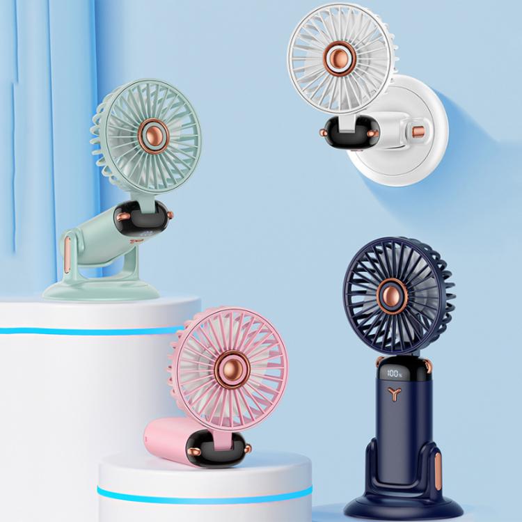 360-Degree Rotation Foldable Handheld Desk Fan Wall Mounted Rechargeable Portable Mini Fan