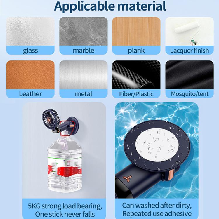 360-Degree Rotation Foldable Handheld Desk Fan Wall Mounted Rechargeable Portable Mini Fan