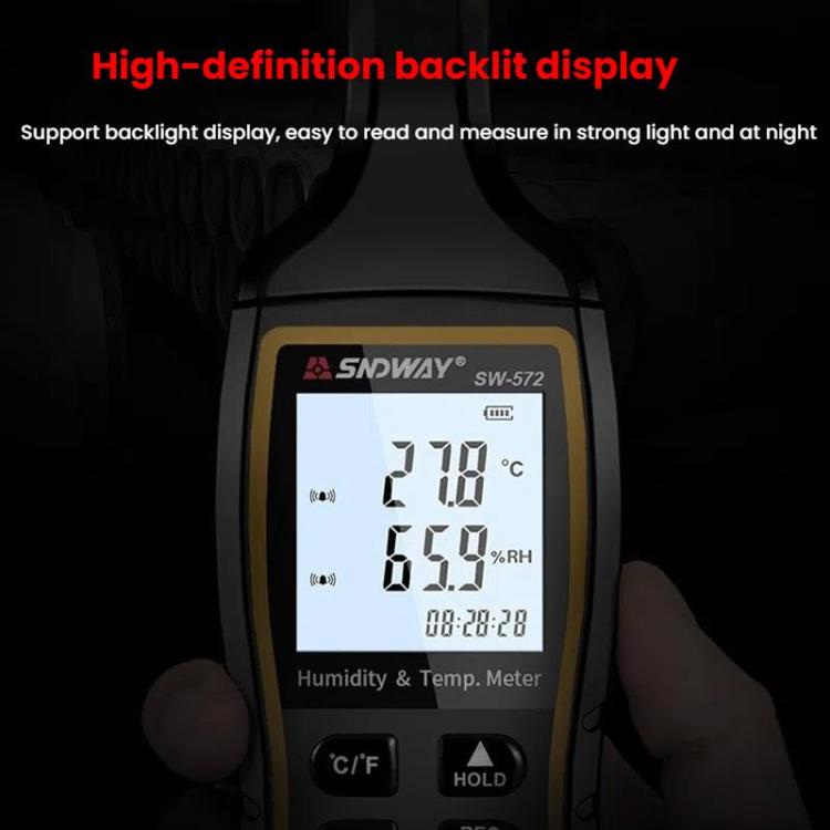 Handheld Digital Temperature Humidity Meter High Sensitivity Temperature Humidity Meter