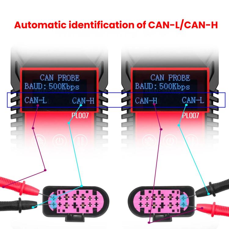 WOYO Handheld CAN/LIN/PWM Digital Communication Circuit Tester