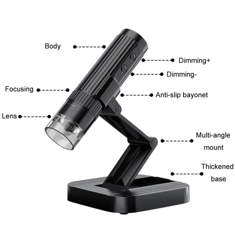 Portable 200W Pixel 1000X HD Wireless Digital Microscope