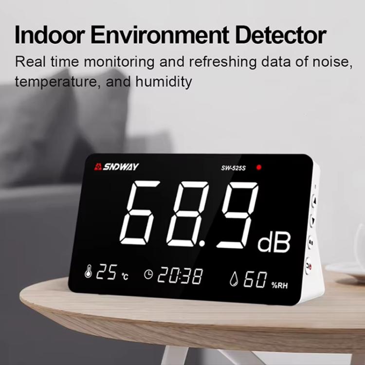 Desktop Noise Meter Temperature and Humidity Meter Decibel Meter Environmental Noise Monitor