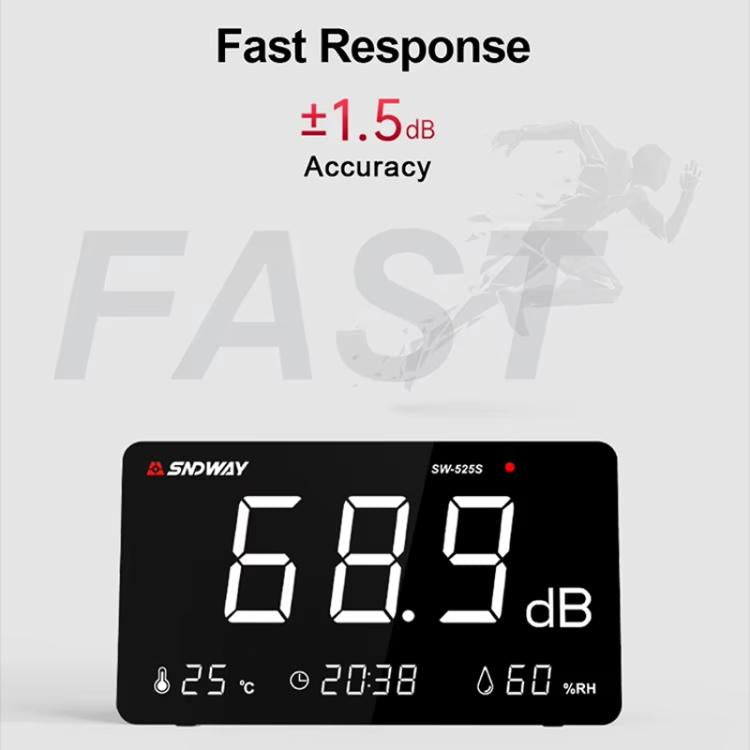 Desktop Noise Meter Temperature and Humidity Meter Decibel Meter Environmental Noise Monitor