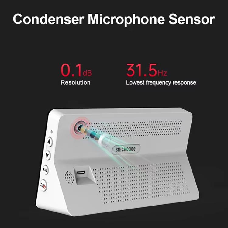 Desktop Noise Meter Temperature and Humidity Meter Decibel Meter Environmental Noise Monitor