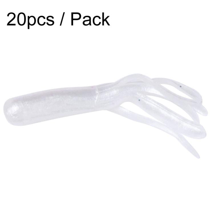 4.8cm 20pcs / Pack HENGJIA SO192 Vegetable-Head Tube Lure Fishing Simulation Soft Fake Bait