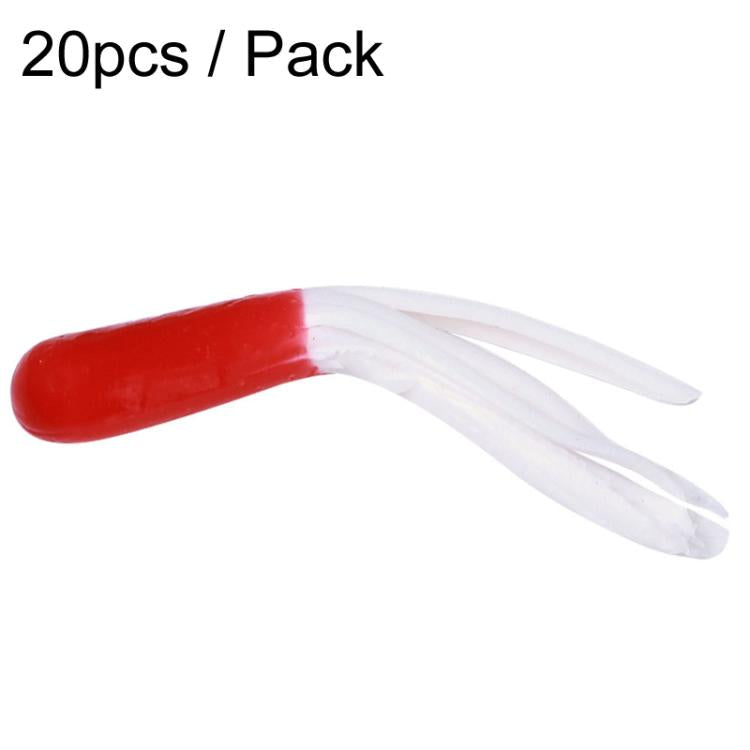 4.8cm 20pcs / Pack HENGJIA SO192 Vegetable-Head Tube Lure Fishing Simulation Soft Fake Bait