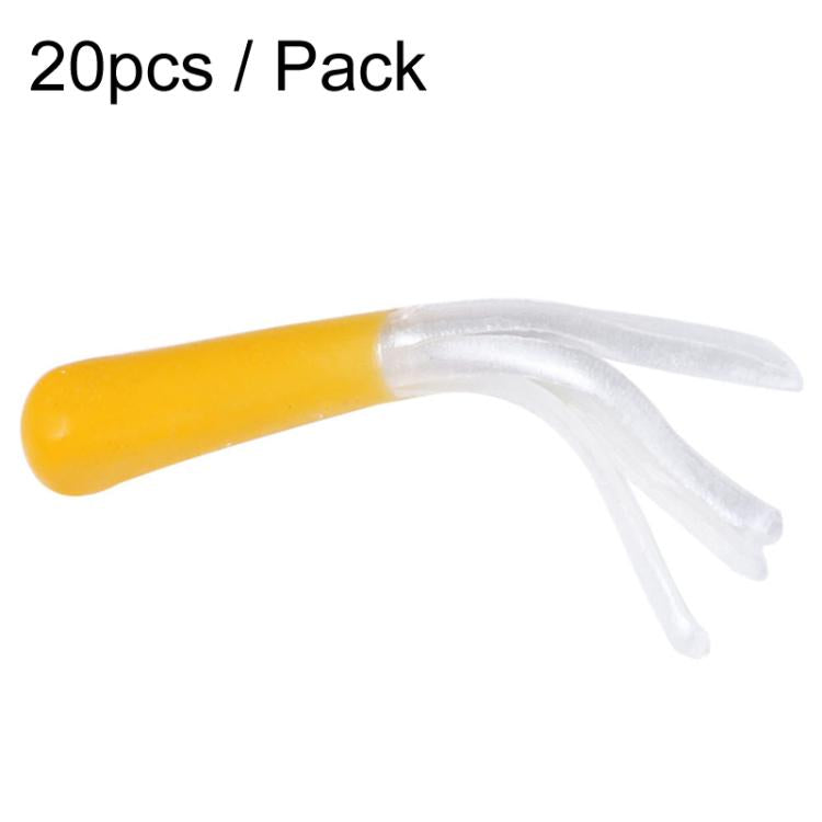 4.8cm 20pcs / Pack HENGJIA SO192 Vegetable-Head Tube Lure Fishing Simulation Soft Fake Bait