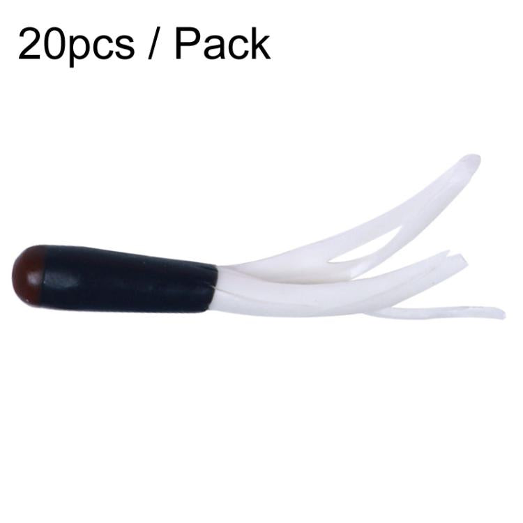 4.8cm 20pcs / Pack HENGJIA SO192 Vegetable-Head Tube Lure Fishing Simulation Soft Fake Bait